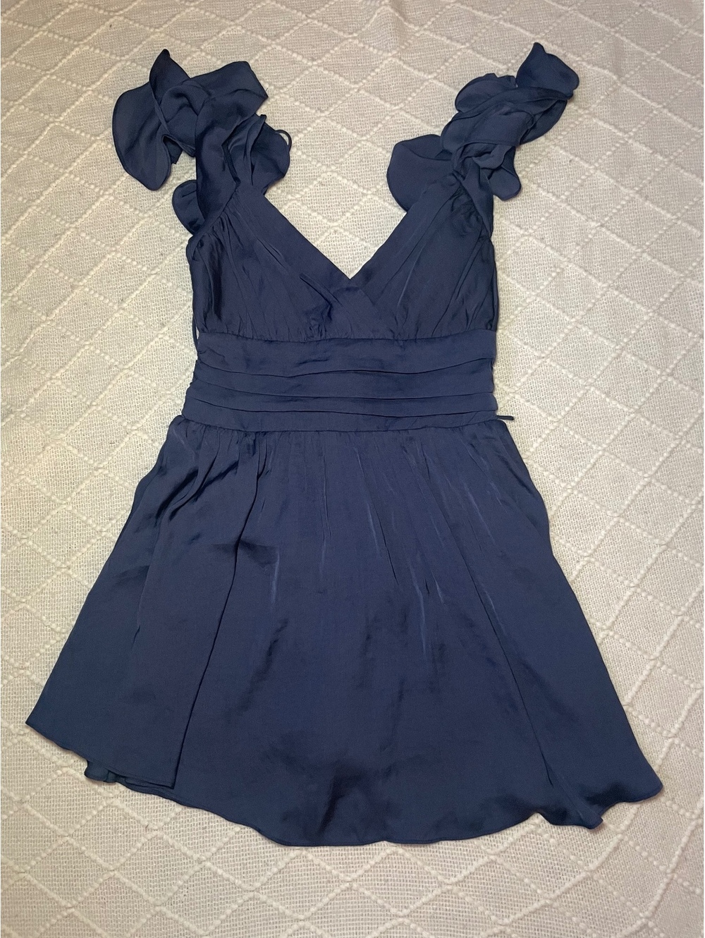Angel Biba Selfie Leslie Navy small Ruffle Summer dress